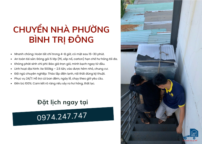 Chuyển nhà Phường Bình Trị Đông
