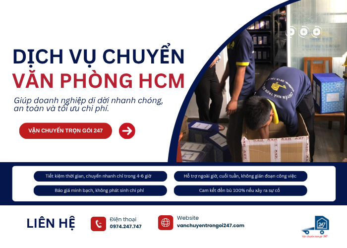 Dịch vụ chuyển văn phòng HCM